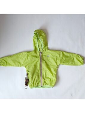 FUN KIDS KWAY Windbreaker Jacket Size 4Y KIDS Rain and Wind Jacket Packable